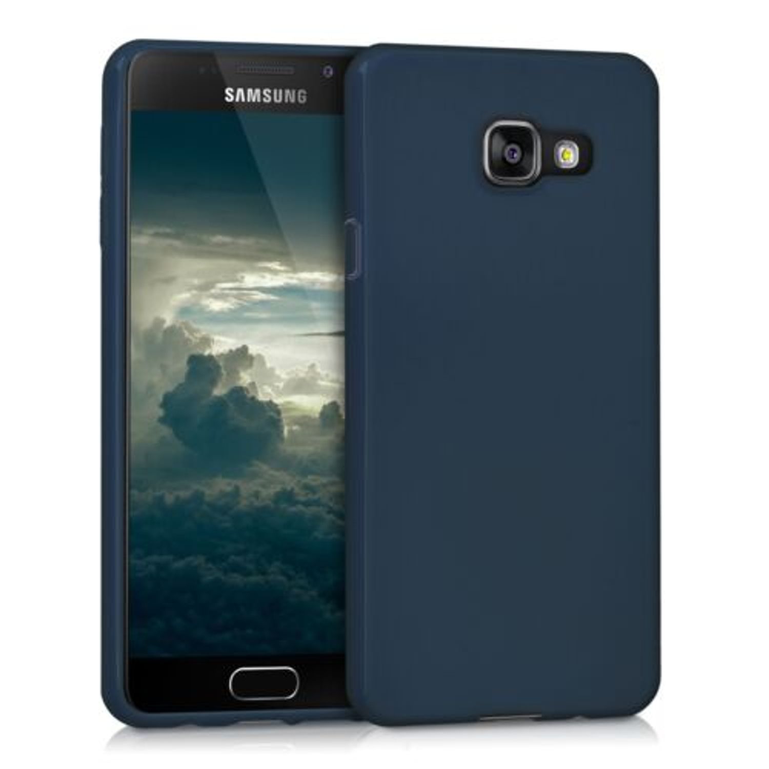 Husa pentru Samsung Galaxy A3 (2016), Silicon, Albastru, 39063.17 fotografia produsului