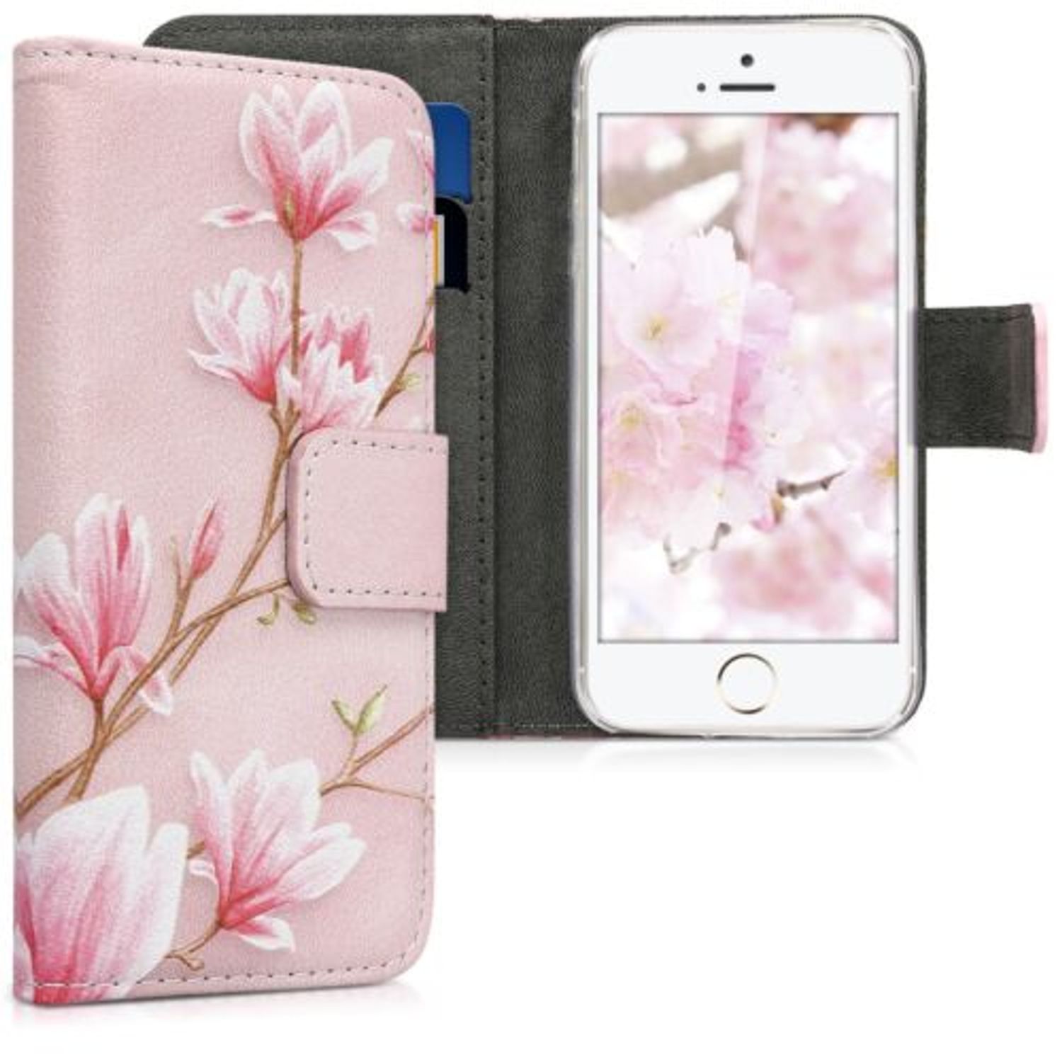 Husa pentru Apple iPhone 5/iPhone 5s/iPhone SE, Piele ecologica, Roz, 20207.22 fotografia produsului
