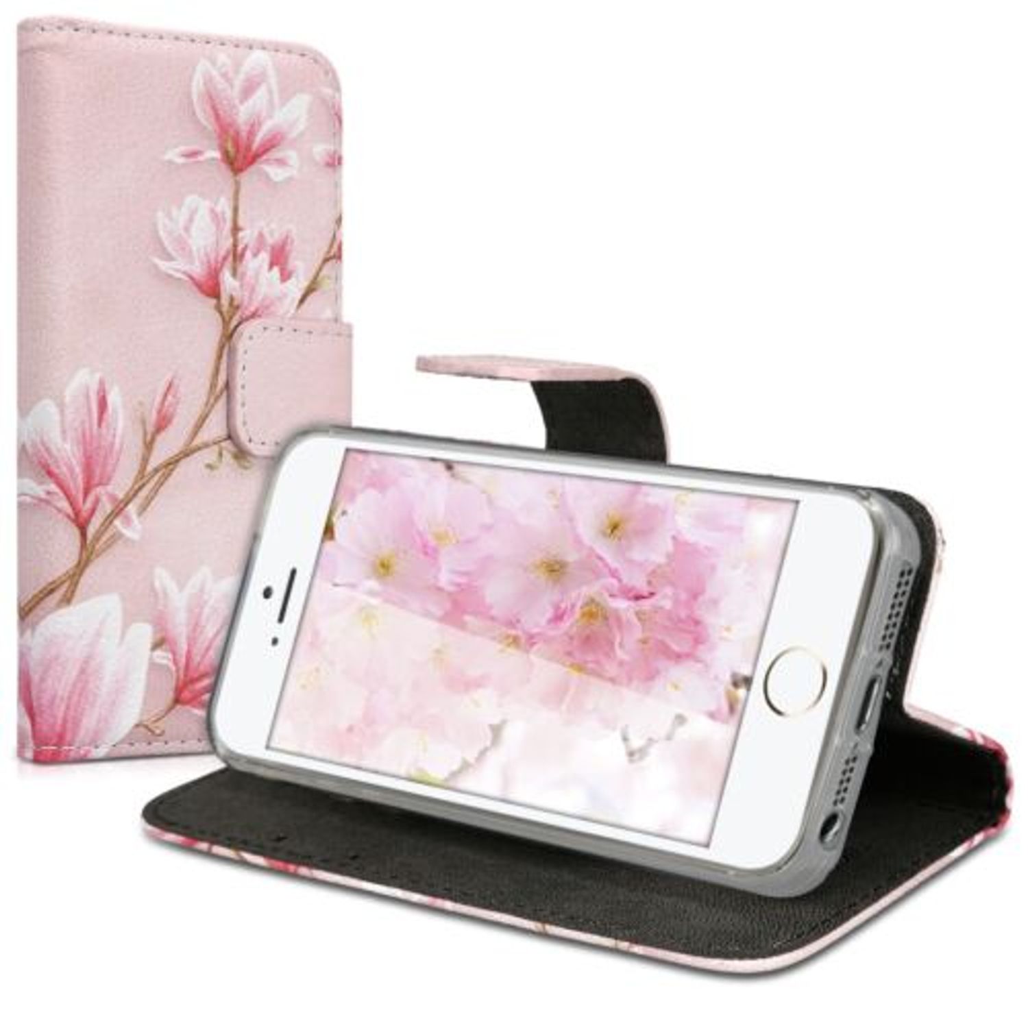 Husa pentru Apple iPhone 5/iPhone 5s/iPhone SE, Piele ecologica, Roz, 20207.22 fotografia produsului View 2 L