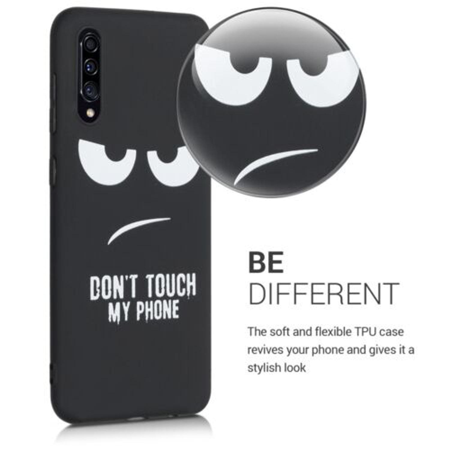 Husa pentru Samsung Galaxy A30s, Silicon, Negru, 50198.02 fotografia produsului View 4 L