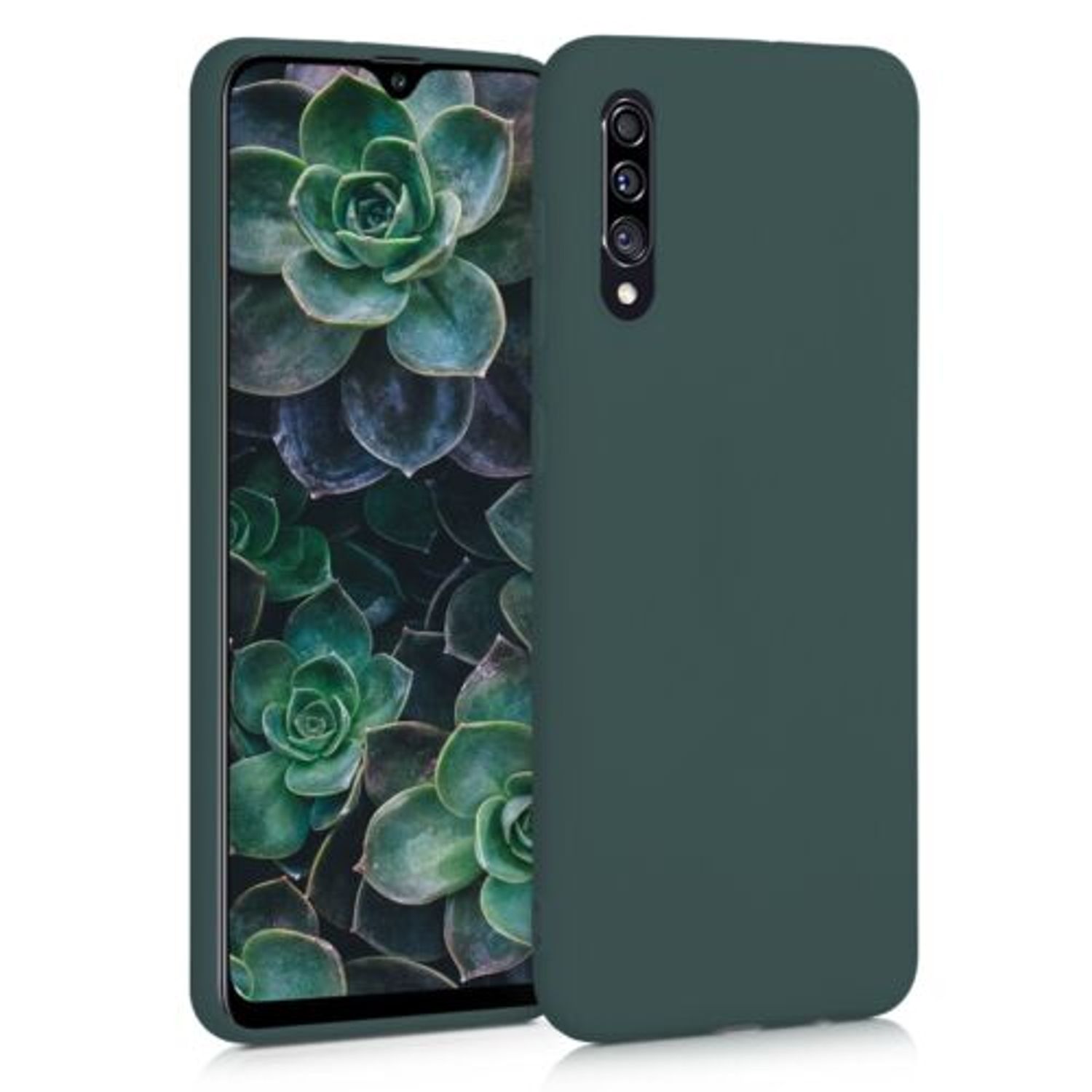 Husa pentru Samsung Galaxy A30s, Silicon, Verde, 50194.169 fotografia produsului