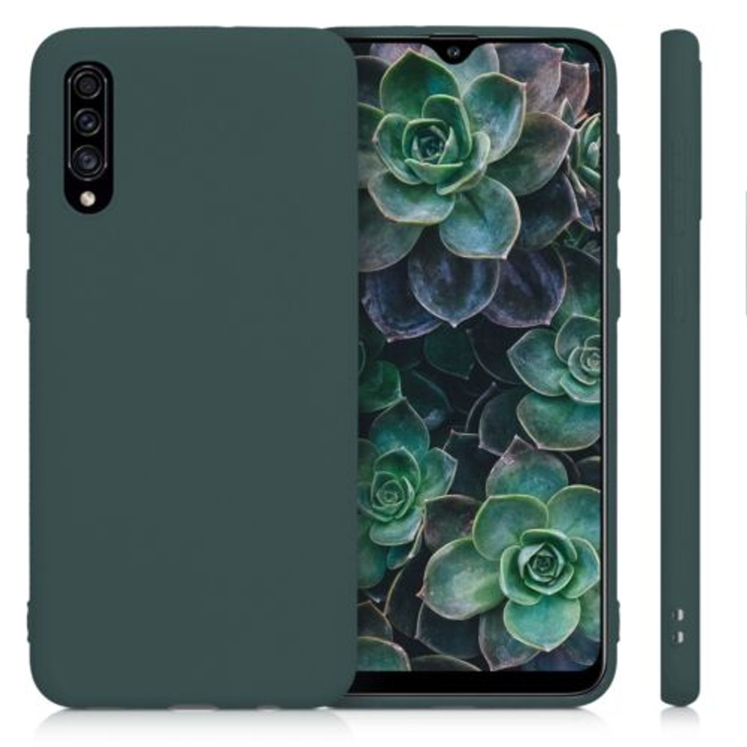 Husa pentru Samsung Galaxy A30s, Silicon, Verde, 50194.169 fotografia produsului View 2 L