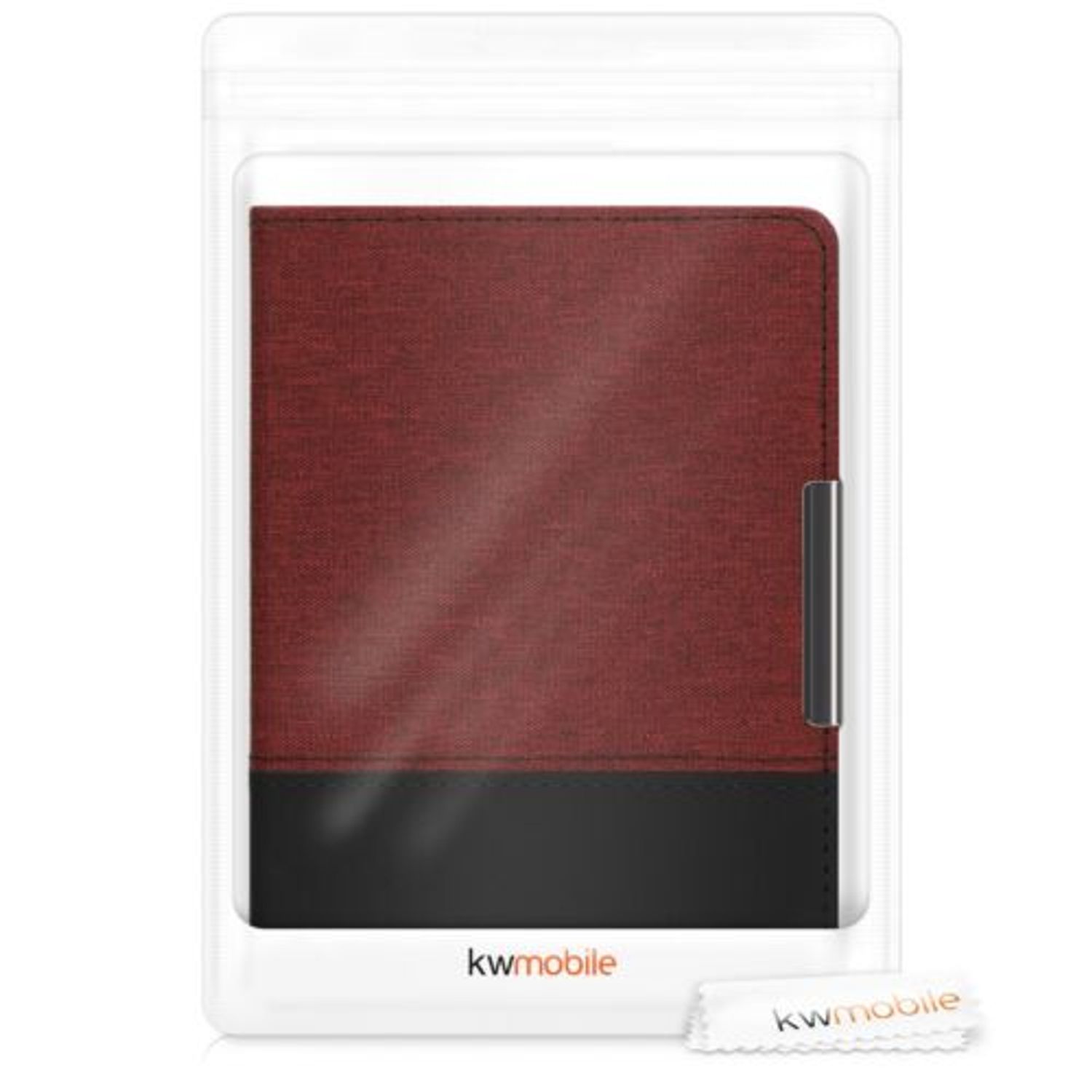 Husa pentru Tolino Shine 3, Textil, Rosu, 46640.02 fotografia produsului View 7 L