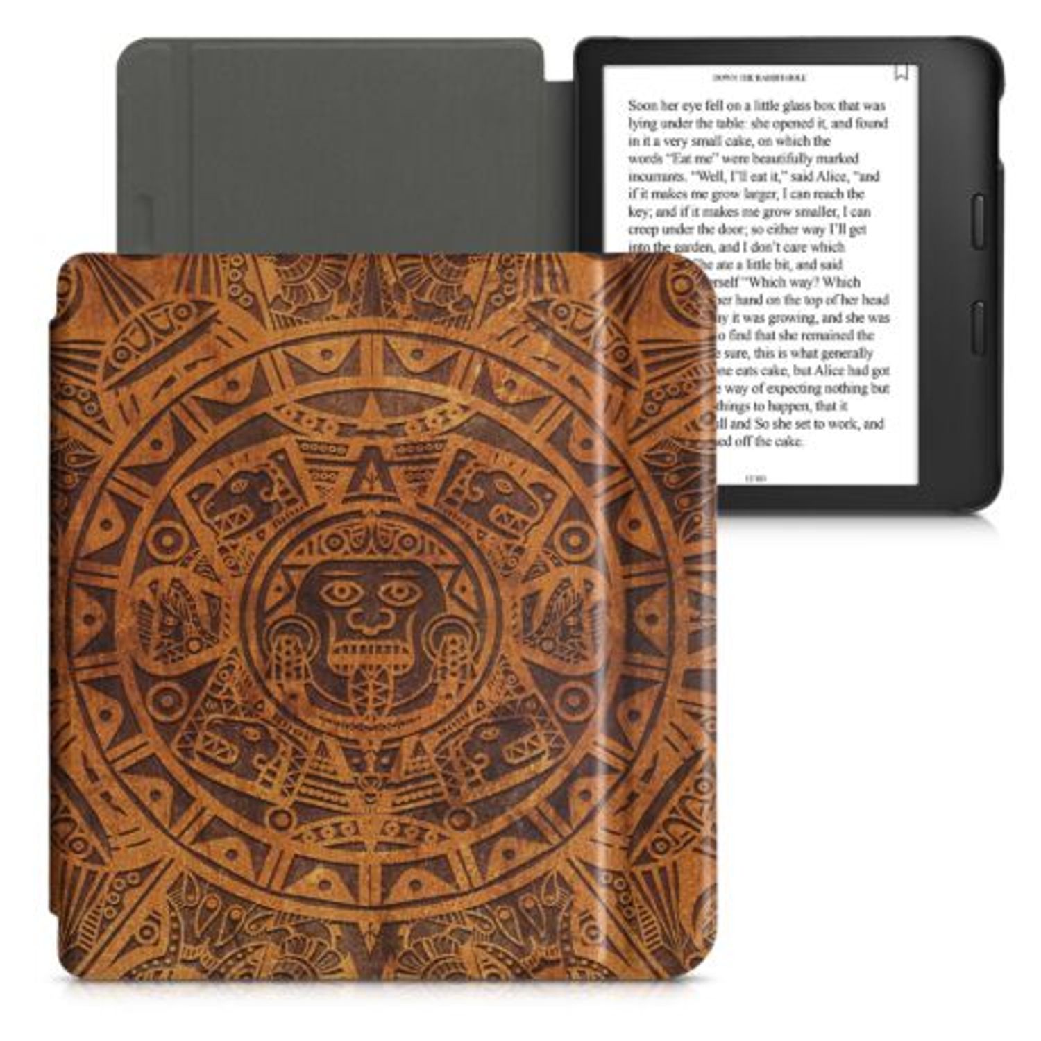 Husa pentru Kobo Libra 2, Kwmobile, Maro, Piele ecologica, 56575.31 fotografia produsului View 2 L