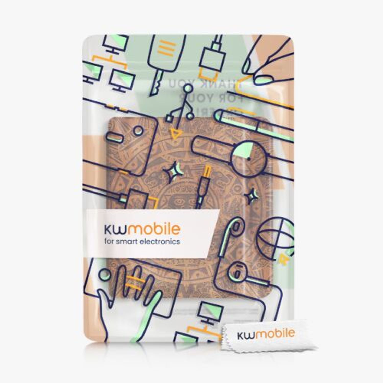 Husa pentru Kobo Libra 2, Kwmobile, Maro, Piele ecologica, 56575.31 fotografia produsului View 8 L