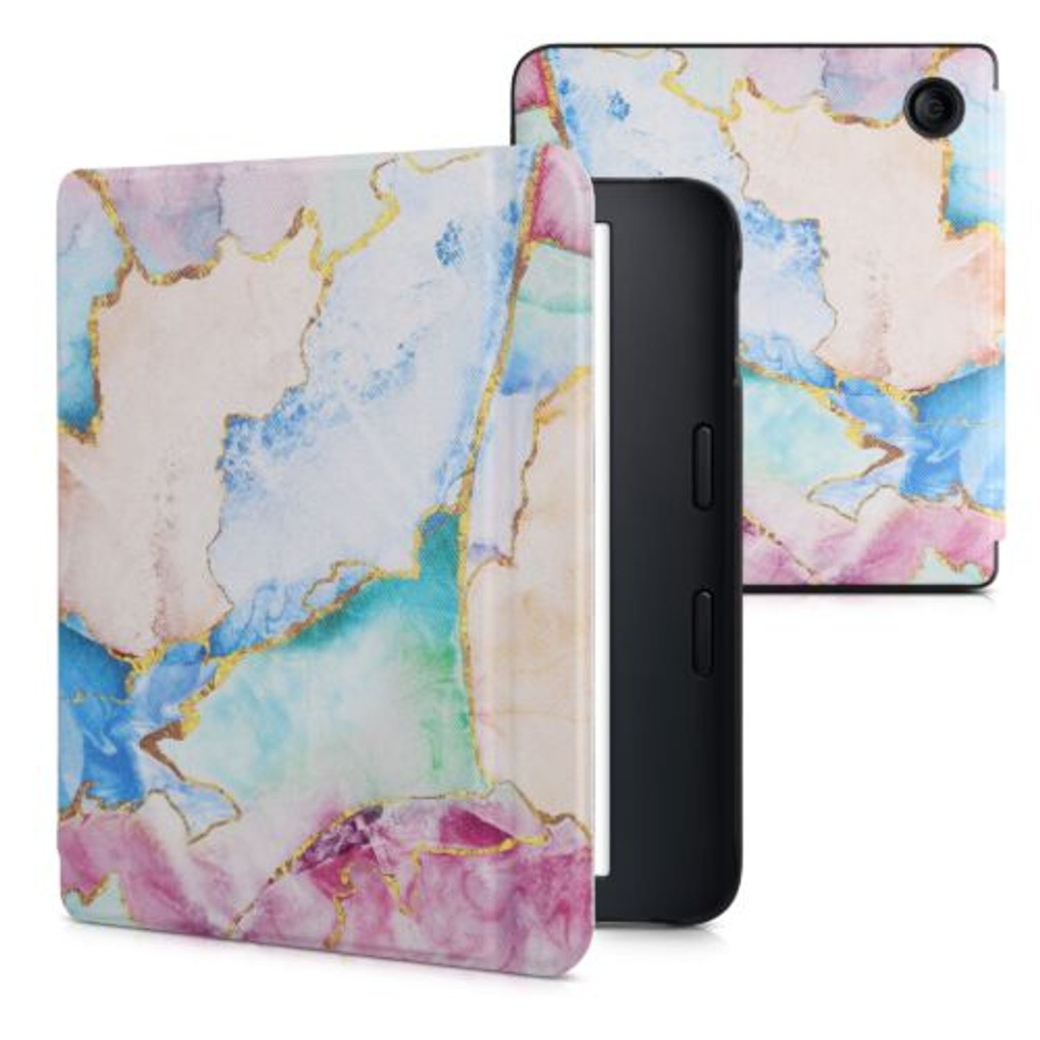 Husa pentru Kobo Libra 2, Kwmobile, Multicolor, Piele ecologica, 56575.18 fotografia produsului