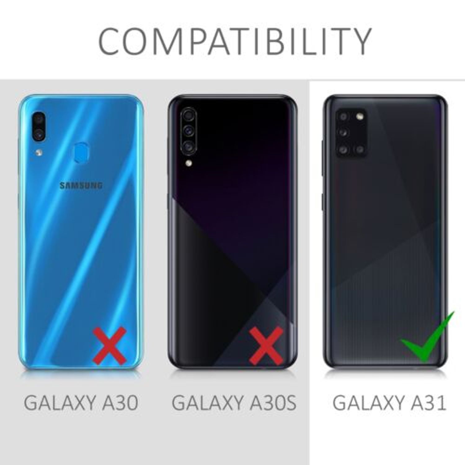Husa pentru Samsung Galaxy A31, Silicon, Negru, 52936.47 fotografia produsului View 6 L