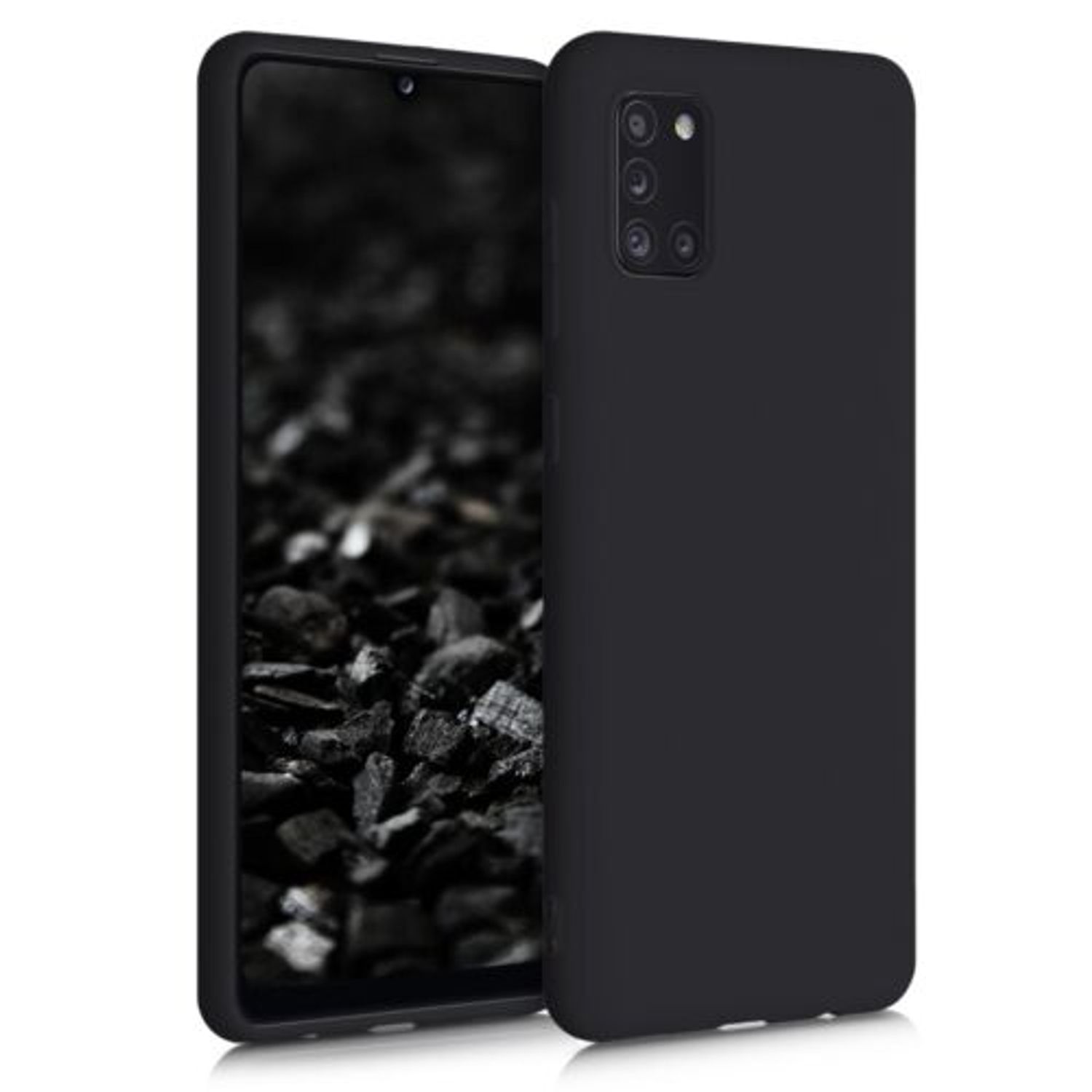 Husa pentru Samsung Galaxy A31, Silicon, Negru, 52936.47 fotografia produsului