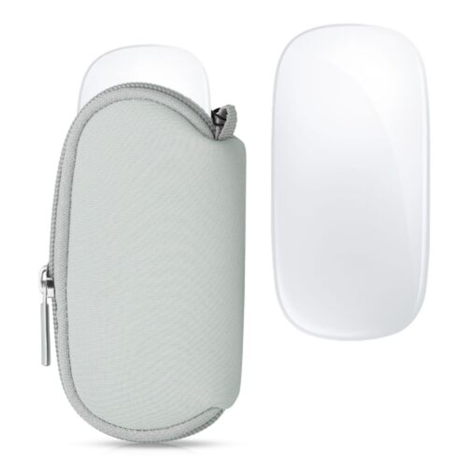 Husa pentru mouse Apple Magic Mouse 2/Magic Mouse 1, Kwmobile, Gri, Neopren, 51117.25 fotografia produsului View 2 L