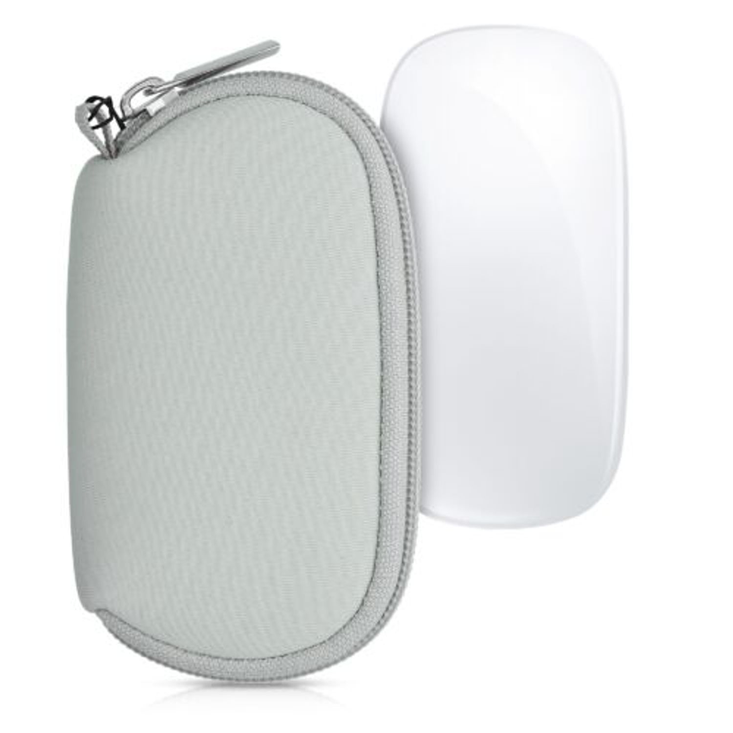 Husa pentru mouse Apple Magic Mouse 2/Magic Mouse 1, Kwmobile, Gri, Neopren, 51117.25 fotografia produsului