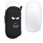 Husa pentru mouse Apple Magic Mouse 2/Magic Mouse 1, Kwmobile, Negru/Alb, Neopren, 51118.01 fotografia produsului View 2 S