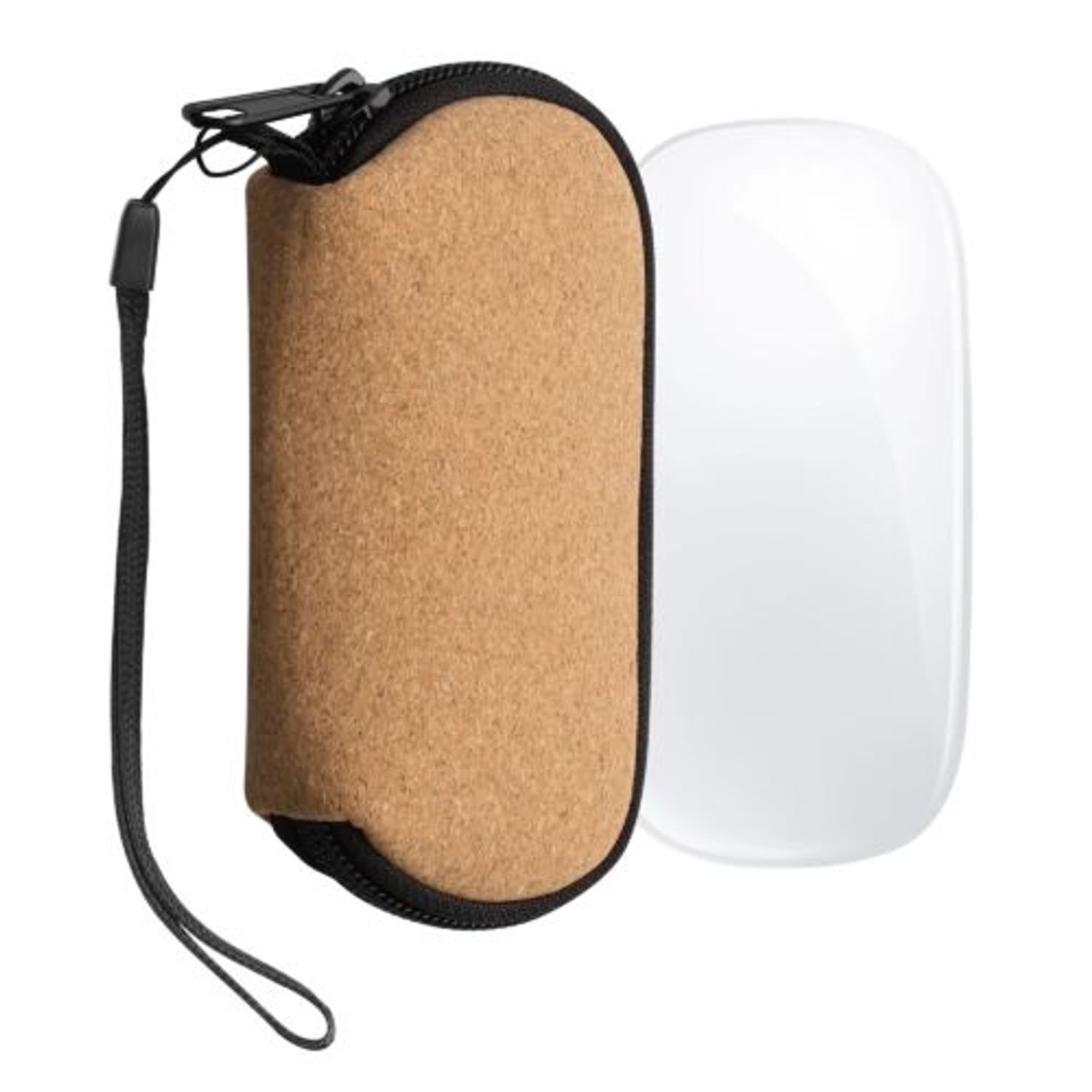 Husa pentru mouse Apple Magic Mouse 2/Magic Mouse 1, Kwmobile, Maro, Pluta, 58898.24 fotografia produsului