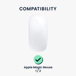 Husa pentru mouse Apple Magic Mouse 2/Magic Mouse 1, Kwmobile, Maro, Pluta, 58898.24 fotografia produsului View 12 S