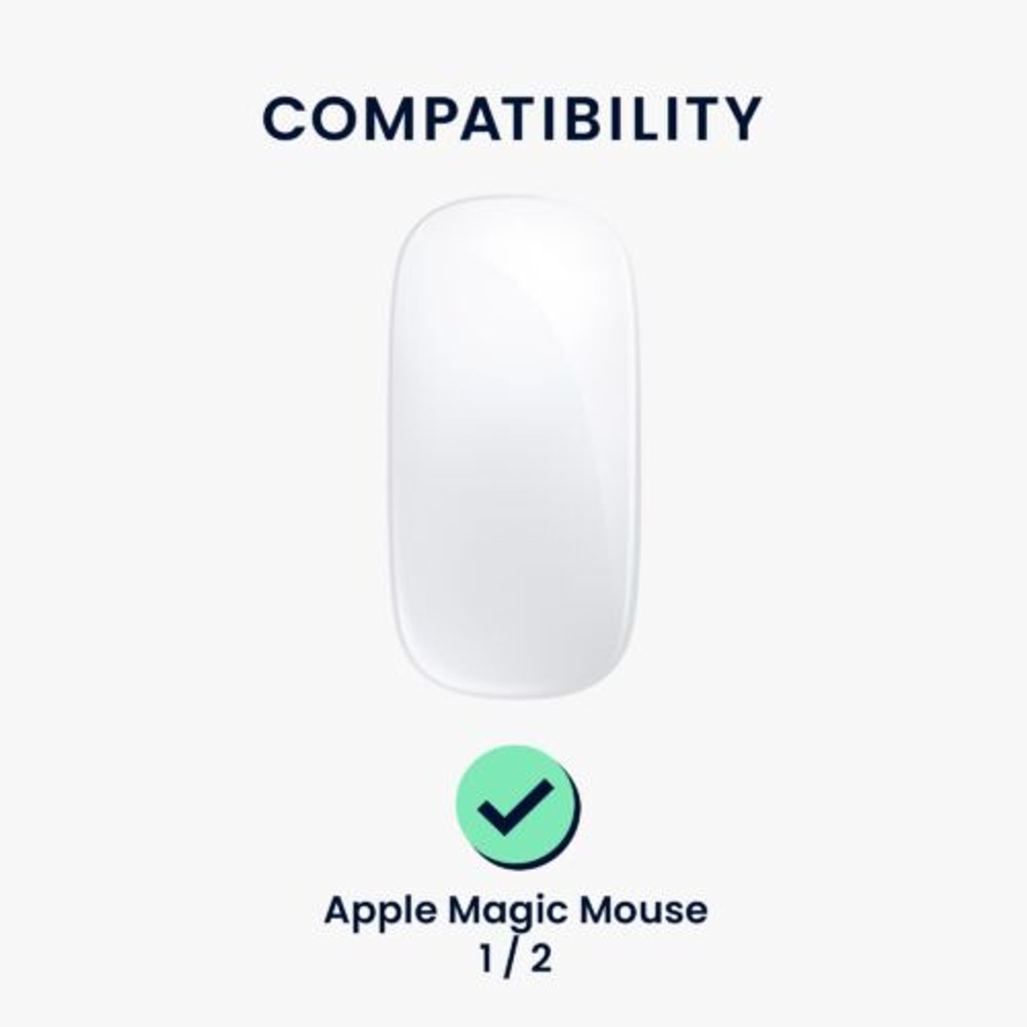 Husa pentru mouse Apple Magic Mouse 2/Magic Mouse 1, Kwmobile, Maro, Pluta, 58898.24 fotografia produsului View 12 L