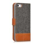Husa pentru Apple iPhone 5/iPhone 5s/iPhone SE, Textil, Gri, 35222.19 fotografia produsului View 4 S
