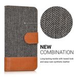 Husa pentru Apple iPhone 5/iPhone 5s/iPhone SE, Textil, Gri, 35222.19 fotografia produsului View 3 S
