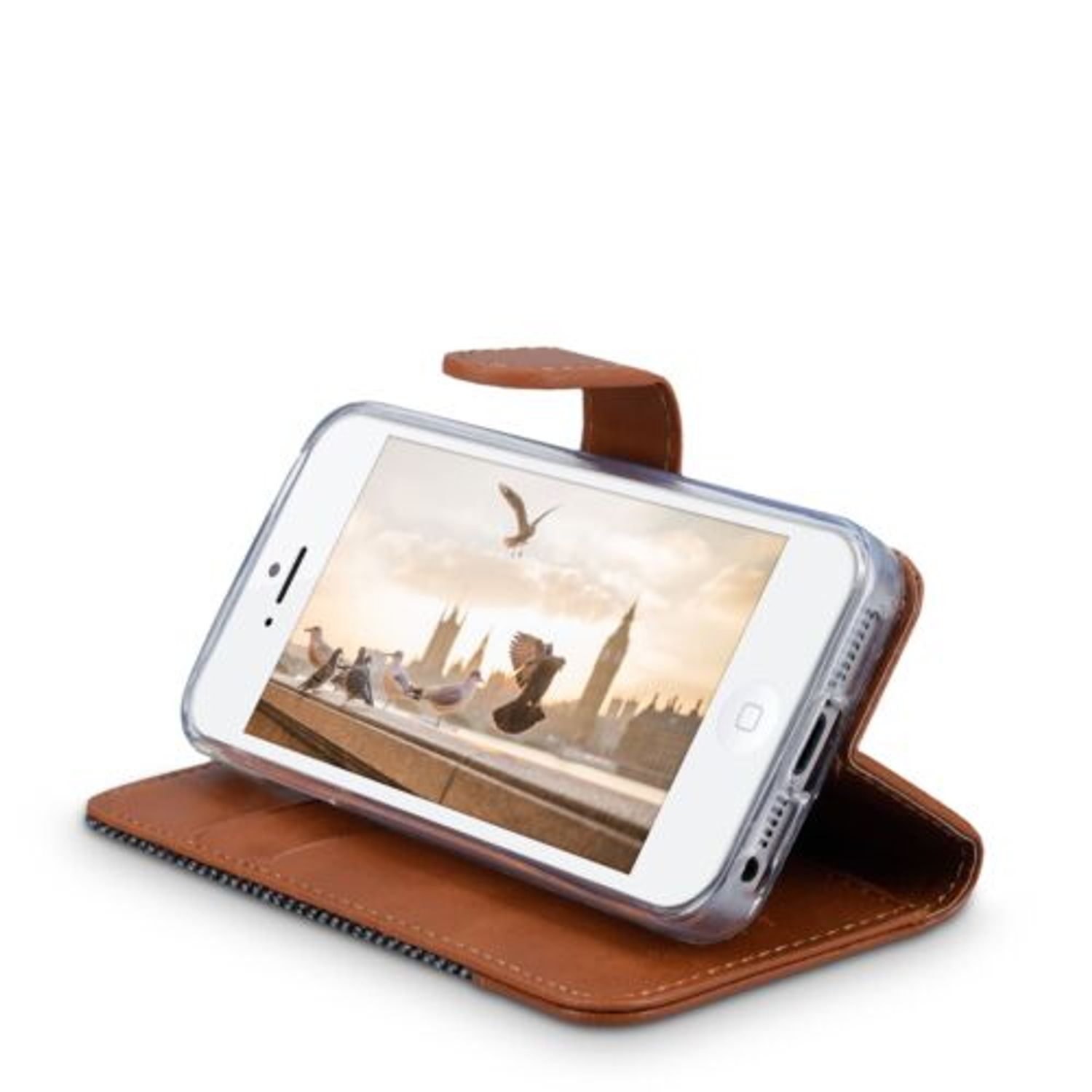 Husa pentru Apple iPhone 5/iPhone 5s/iPhone SE, Textil, Gri, 35222.19 fotografia produsului View 10 L