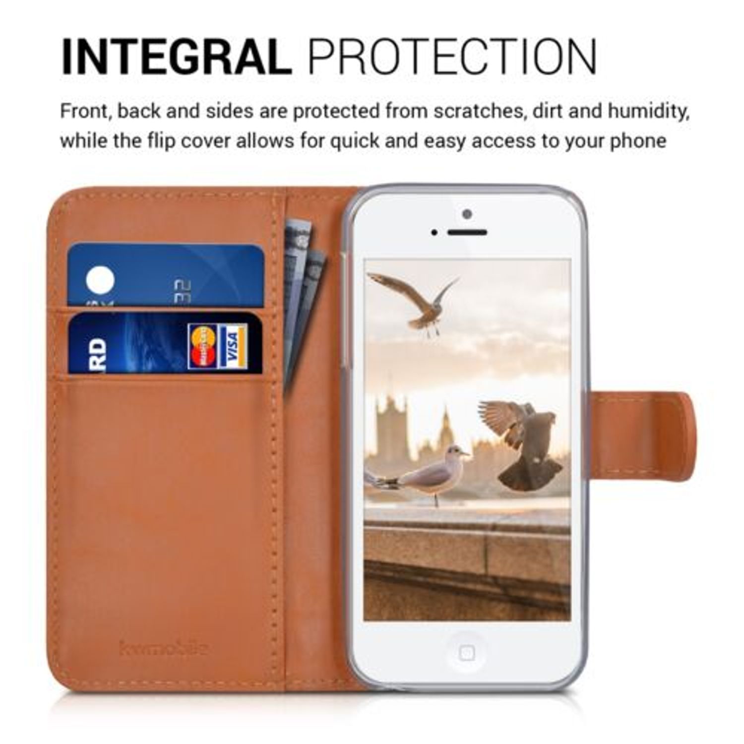 Husa pentru Apple iPhone 5/iPhone 5s/iPhone SE, Textil, Gri, 35222.19 fotografia produsului View 5 L