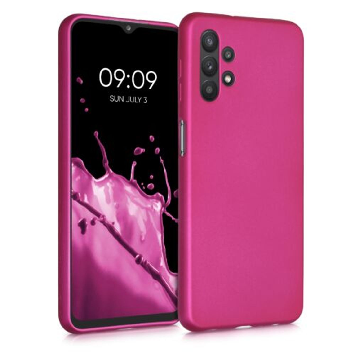 Husa pentru Samsung Galaxy A32 5G, Silicon, Roz, 54329.65 fotografia produsului