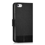 Husa pentru Apple iPhone 5/iPhone 5s/iPhone SE, Textil, Negru, 35222.73 fotografia produsului View 4 S