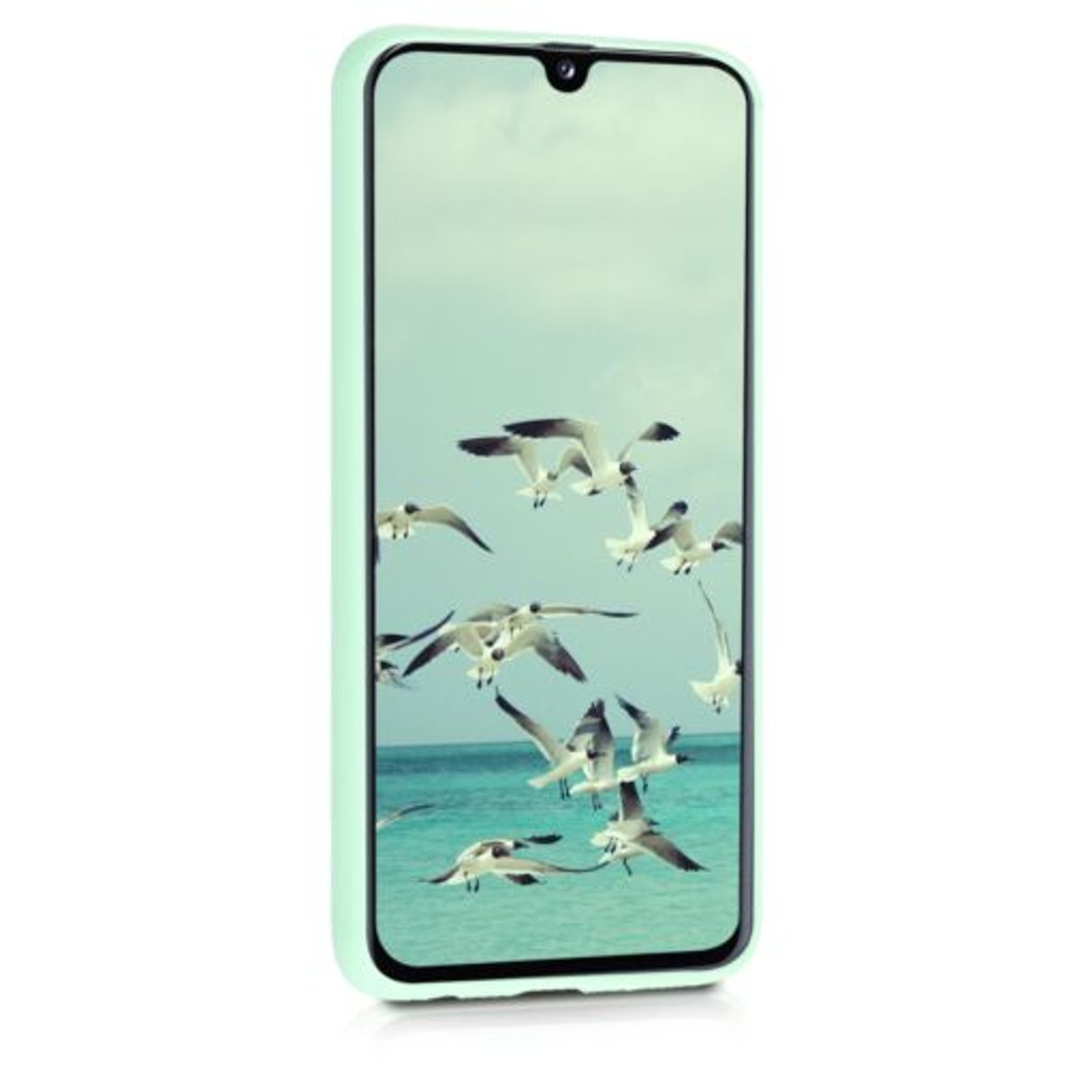 Husa pentru Samsung Galaxy A40, Silicon, Verde, 48547.50 fotografia produsului View 7 L