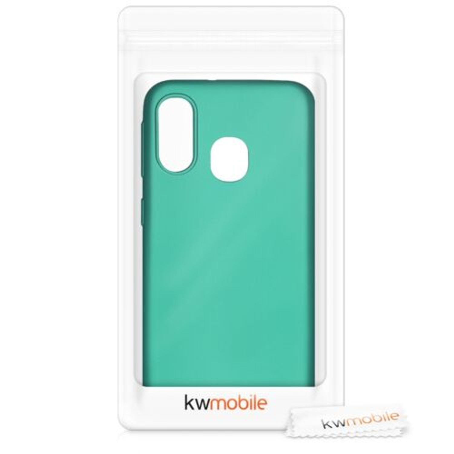 Husa pentru Samsung Galaxy A40, Silicon, Verde, 48546.128 fotografia produsului View 7 L