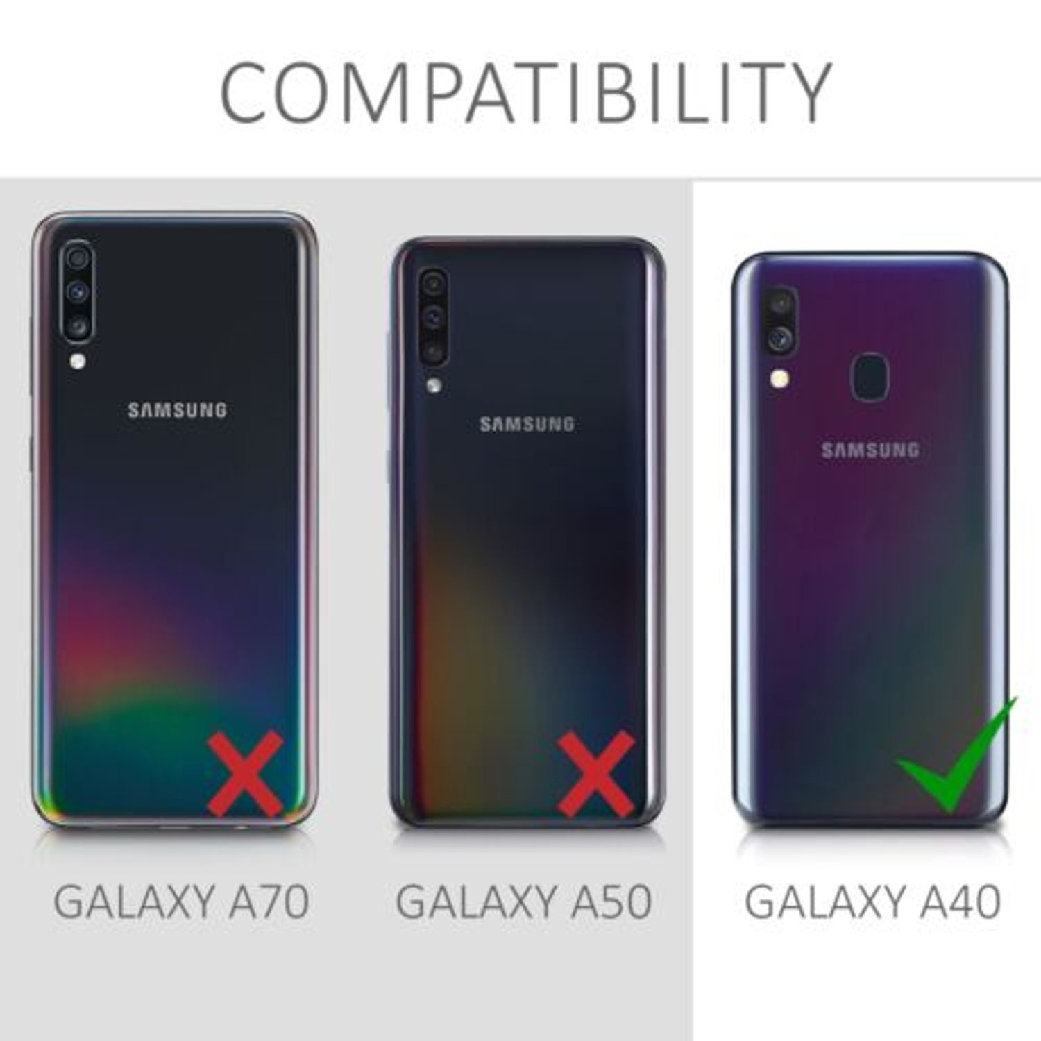 Husa pentru Samsung Galaxy A40, Silicon, Verde, 48546.14 fotografia produsului View 3 L