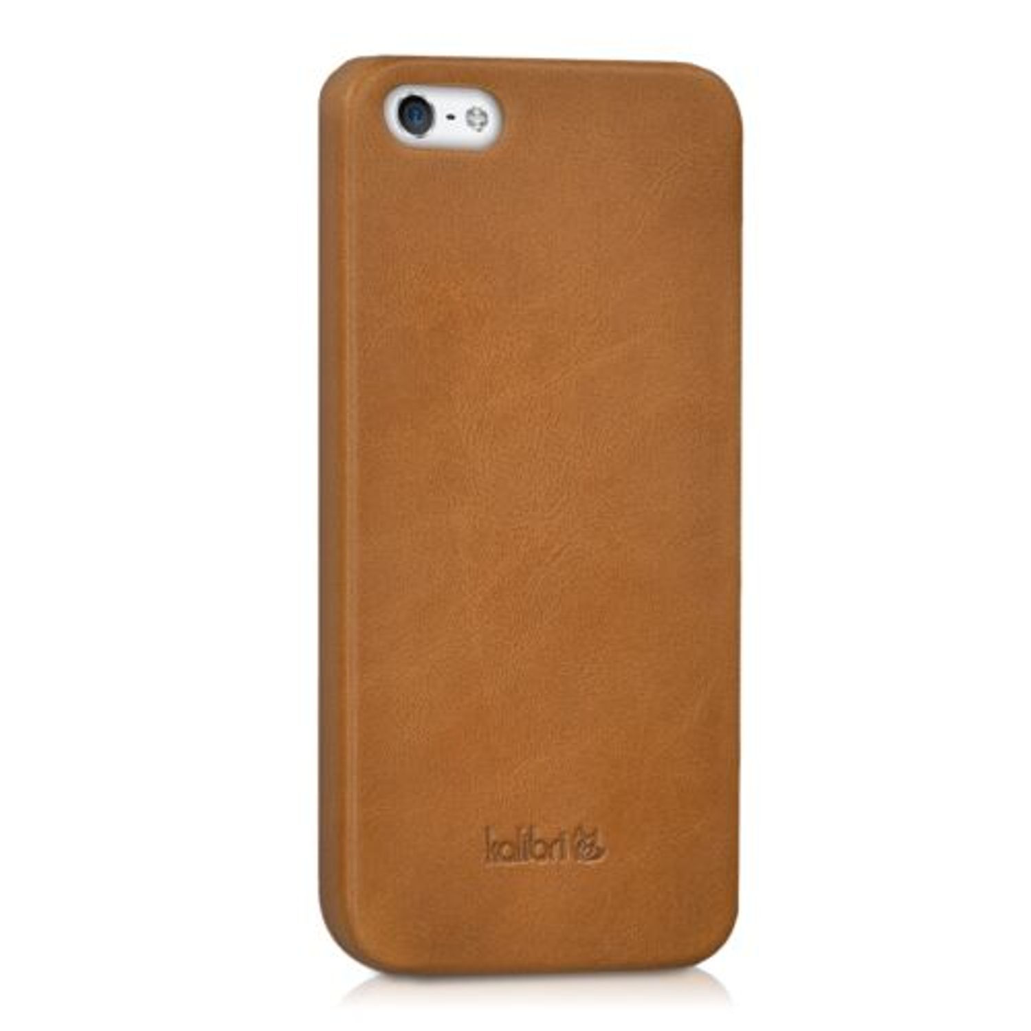 Husa pentru Apple iPhone 5/iPhone 5s/iPhone SE, Piele naturala, Maro, 38962.83 fotografia produsului View 5 L