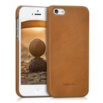 Husa pentru Apple iPhone 5/iPhone 5s/iPhone SE, Piele naturala, Maro, 38962.83 fotografia produsului