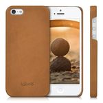 Husa pentru Apple iPhone 5/iPhone 5s/iPhone SE, Piele naturala, Maro, 38962.83 fotografia produsului View 2 S