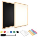 Tabla magnetica combinata cu creta Navaris, 60 x 40 cm, 46082.02 fotografia produsului