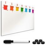 Tabla magnetica Navaris, MDF, 60 x 40 cm, marker, magneti, 45365.03 fotografia produsului