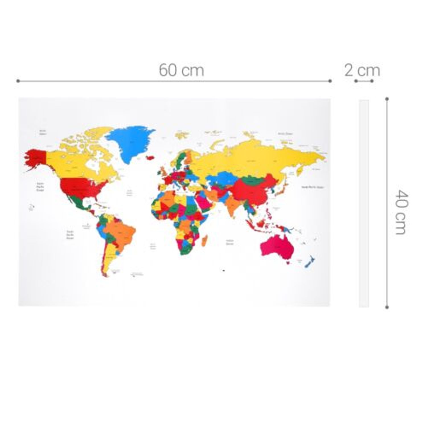 Tabla magnetica Navaris, MDF, 60 x 40 cm, marker, magneti, 45365.07 fotografia produsului View 6 L