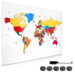 Tabla magnetica Navaris, MDF, 60 x 40 cm, marker, magneti, 45365.07 fotografia produsului