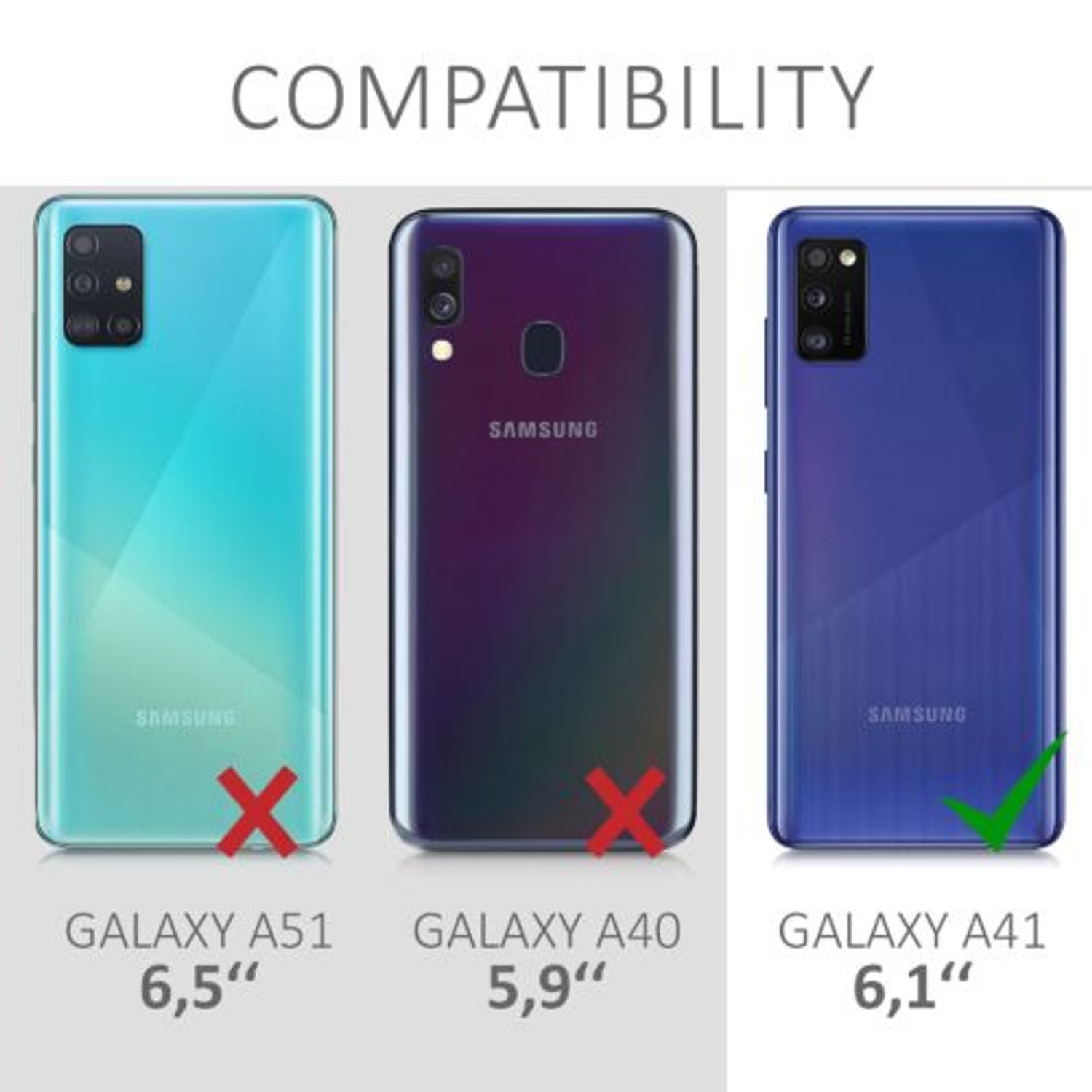 Husa pentru Samsung Galaxy A41, Silicon, Verde, 52301.184 fotografia produsului View 5 L