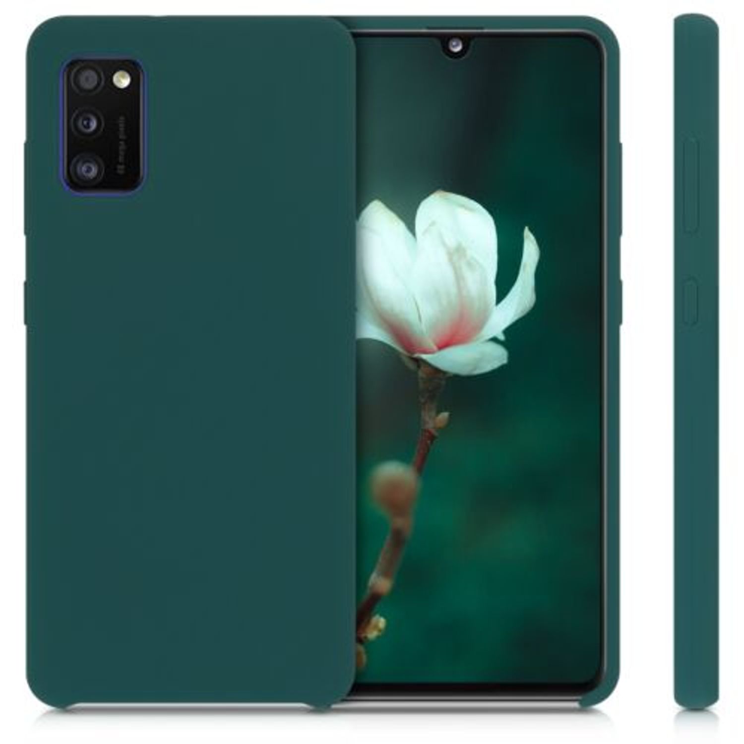 Husa pentru Samsung Galaxy A41, Silicon, Verde, 52301.184 fotografia produsului View 8 L