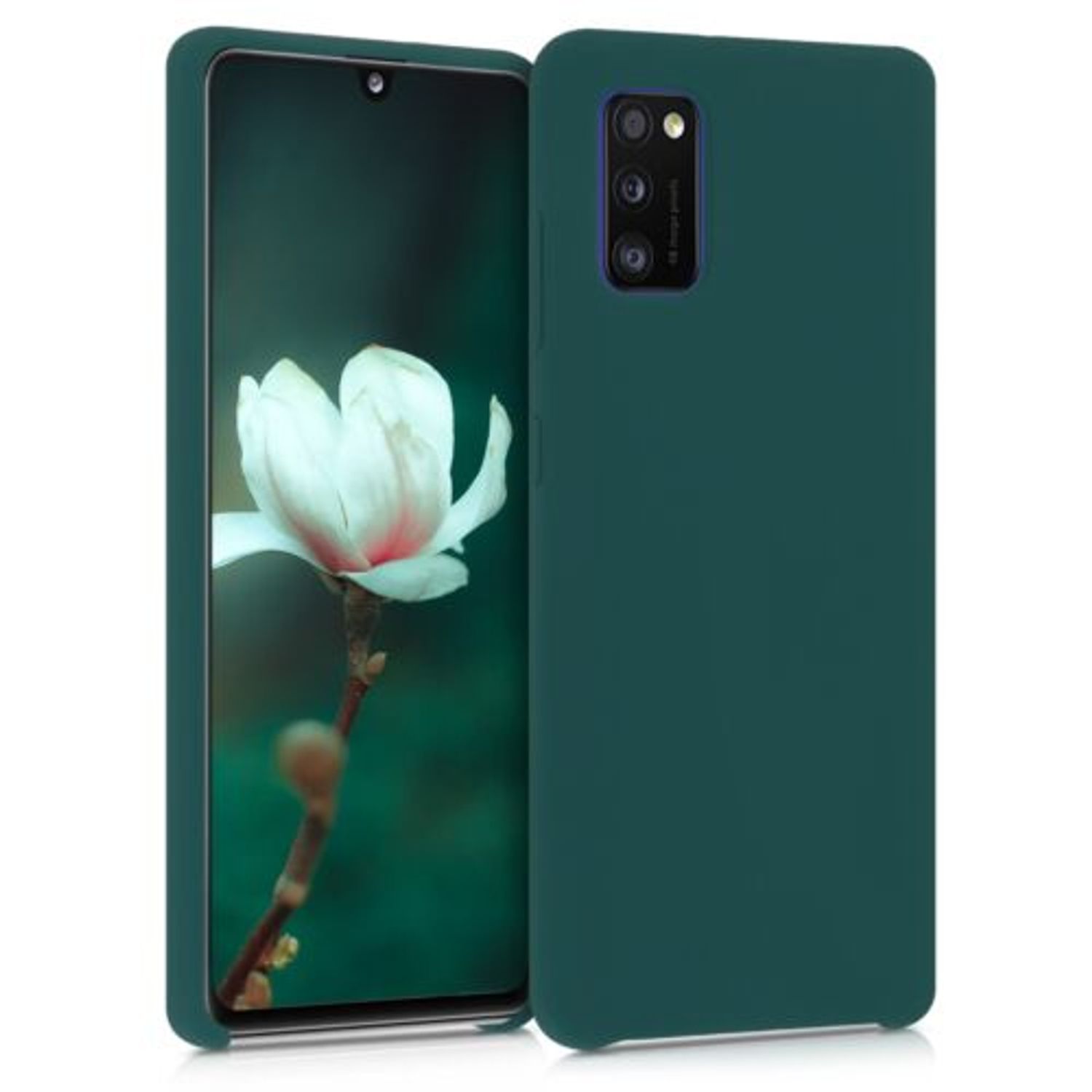 Husa pentru Samsung Galaxy A41, Silicon, Verde, 52301.184 fotografia produsului