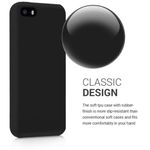 Husa pentru Apple iPhone 5/iPhone 5s/iPhone SE, Silicon, Negru, 42766.01 fotografia produsului View 4 S