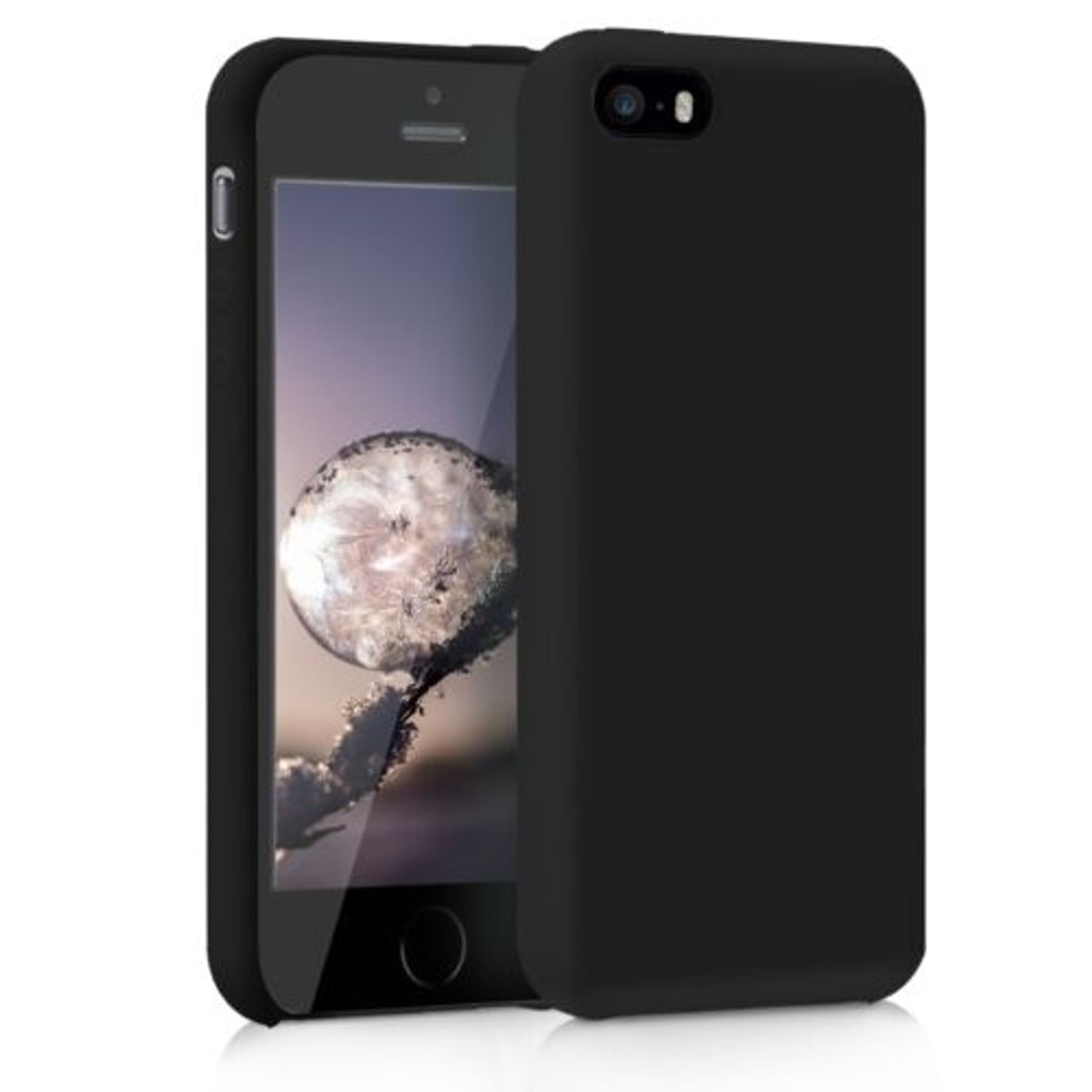 Husa pentru Apple iPhone 5/iPhone 5s/iPhone SE, Silicon, Negru, 42766.01 fotografia produsului