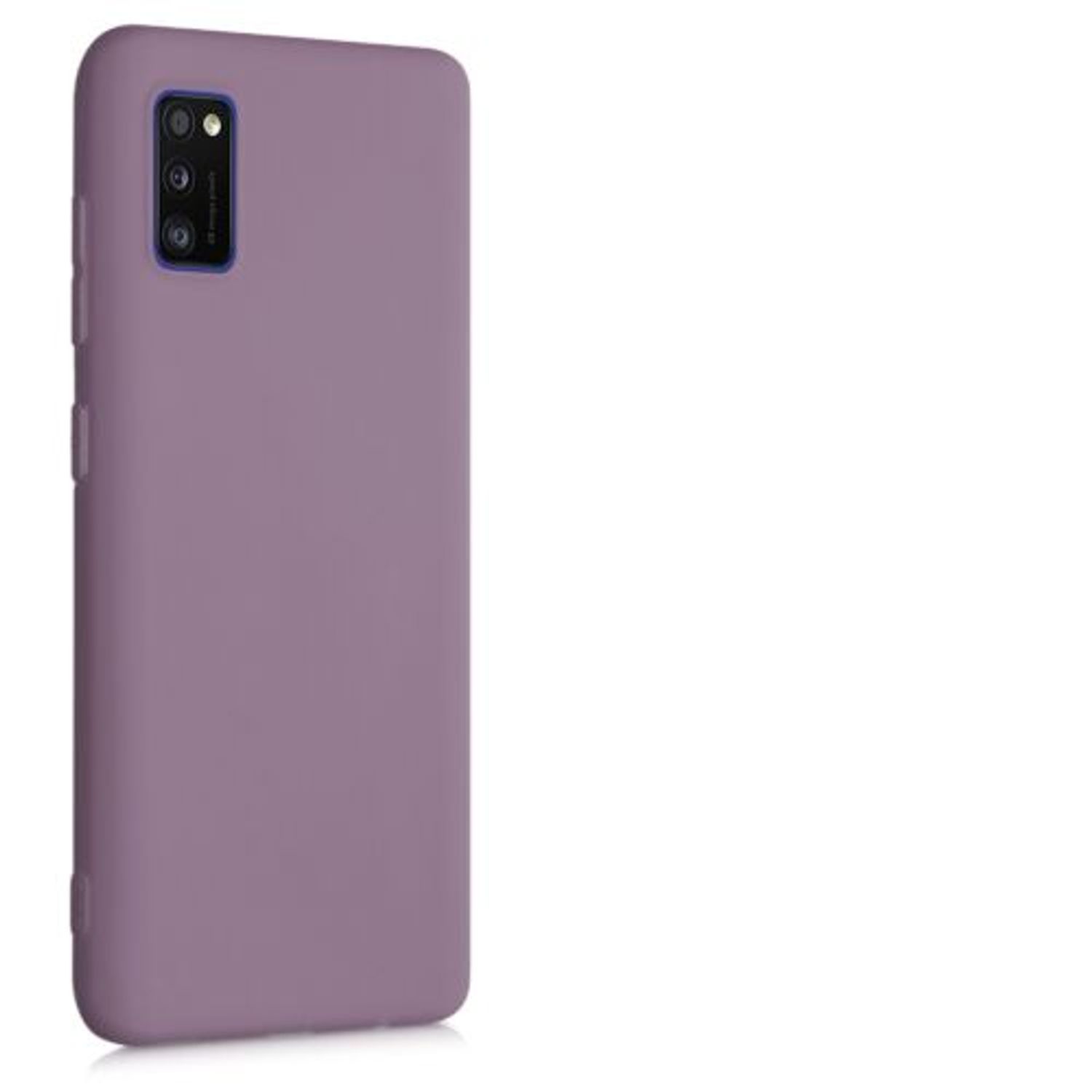 Husa pentru Samsung Galaxy A41, Silicon, Mov, 52251.181 fotografia produsului View 8 L