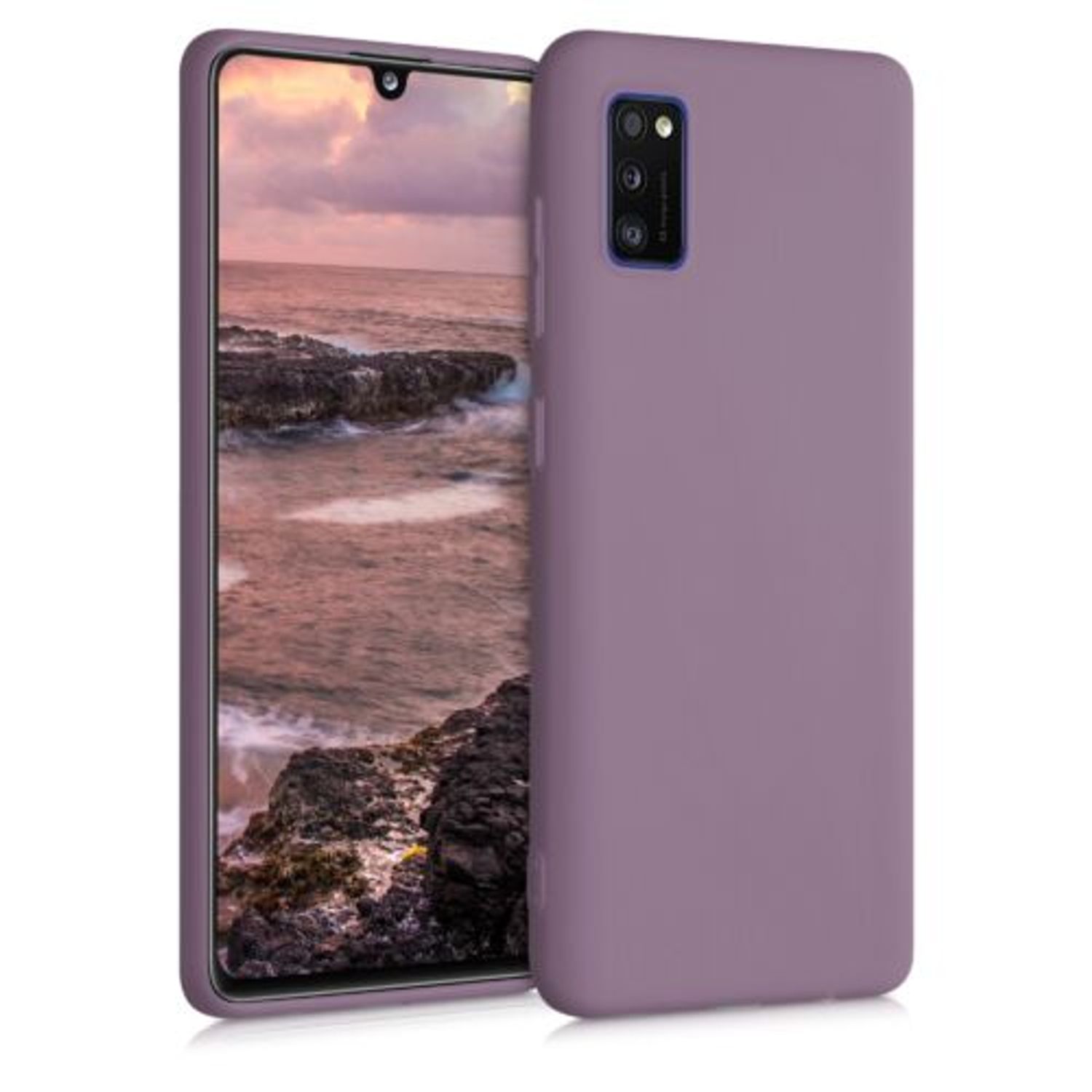 Husa pentru Samsung Galaxy A41, Silicon, Mov, 52251.181 fotografia produsului