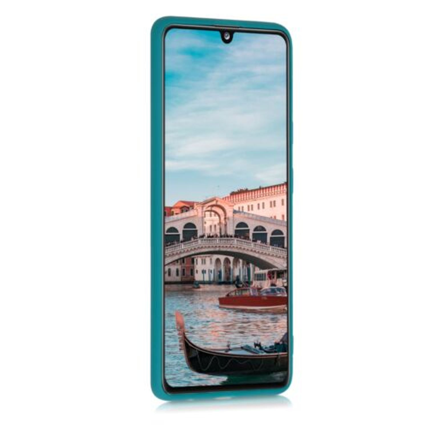 Husa pentru Samsung Galaxy A41, Silicon, Verde, 52251.57 fotografia produsului View 3 L