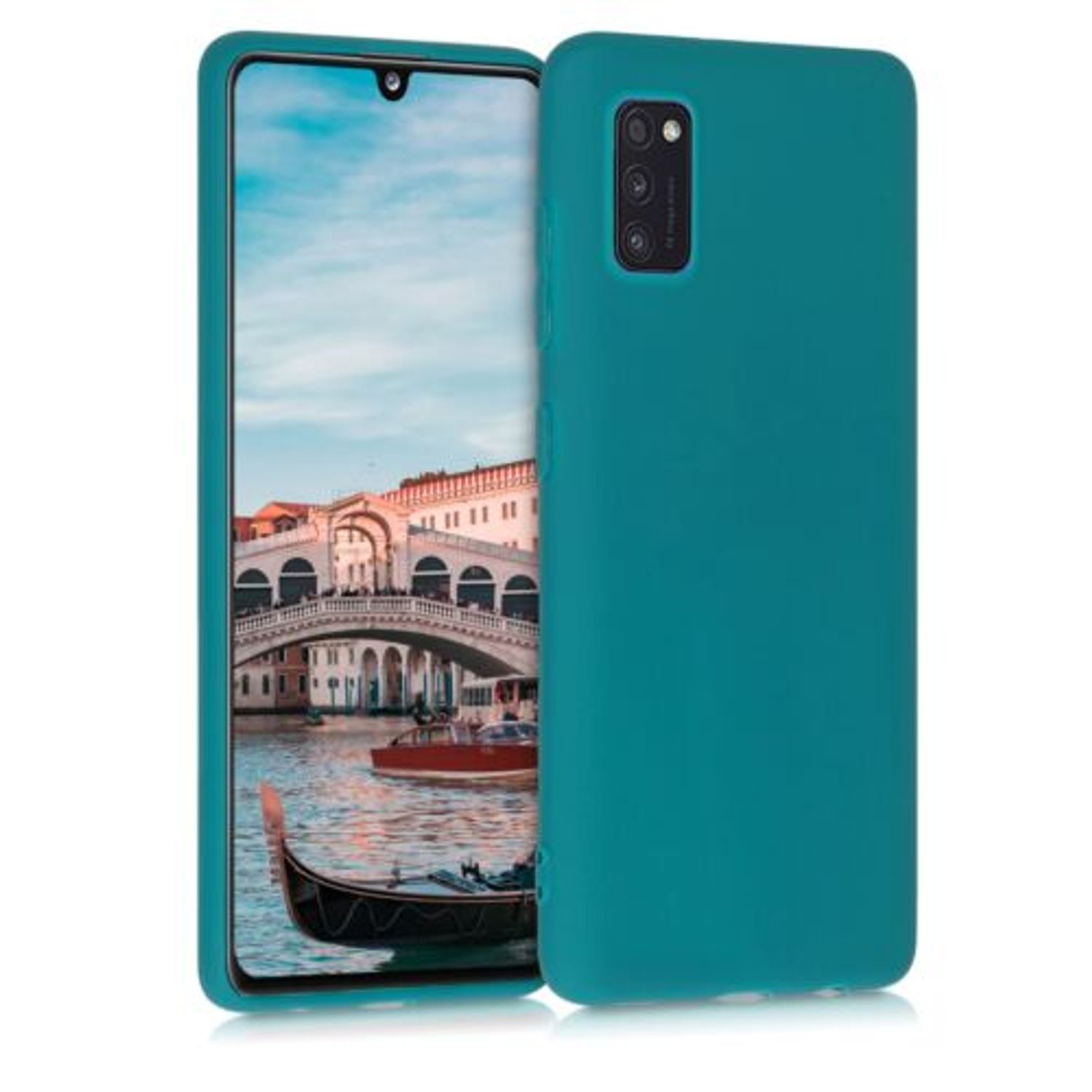 Husa pentru Samsung Galaxy A41, Silicon, Verde, 52251.57 fotografia produsului