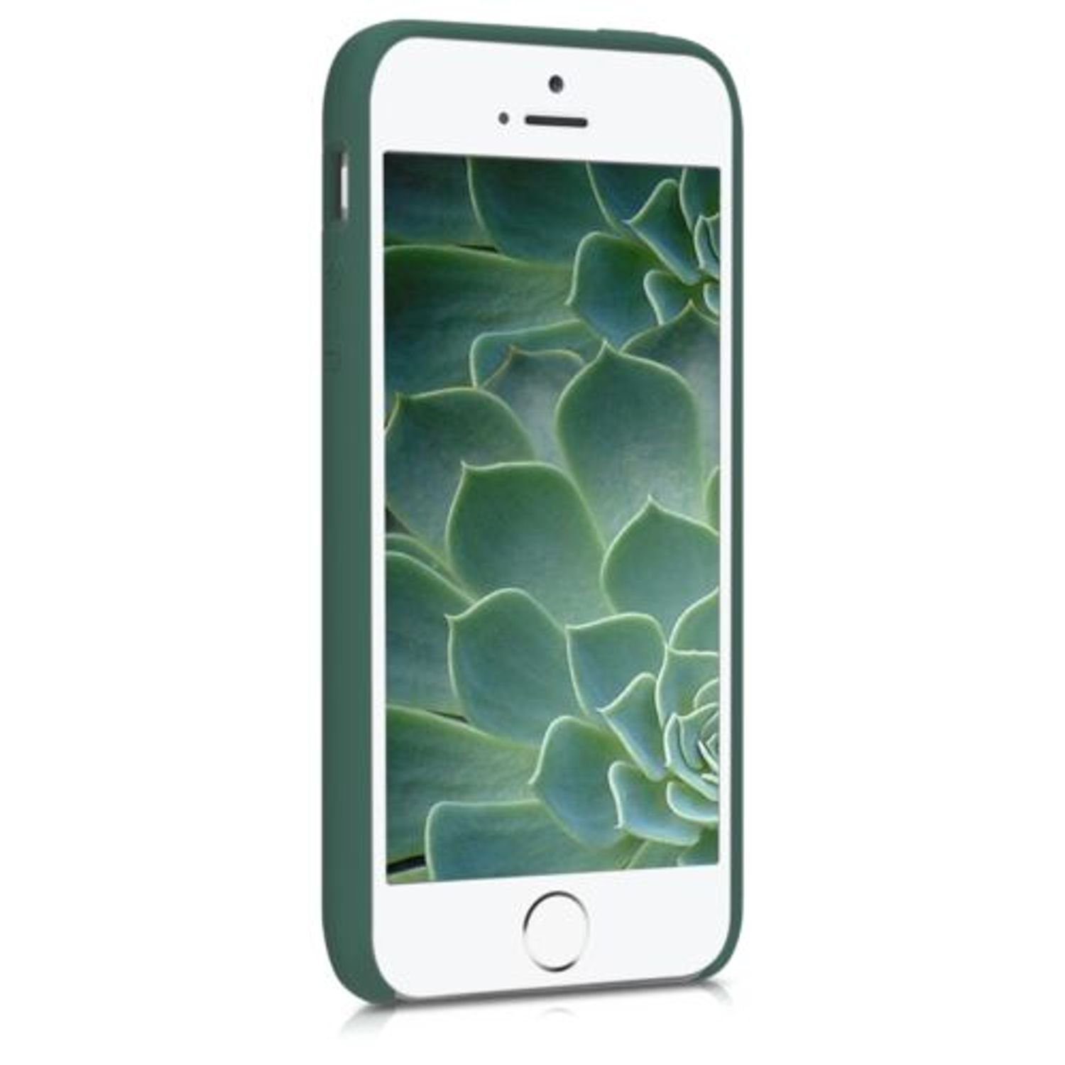 Husa pentru Apple iPhone 5/iPhone 5s/iPhone SE, Silicon, Verde, 42766.166 fotografia produsului View 3 L