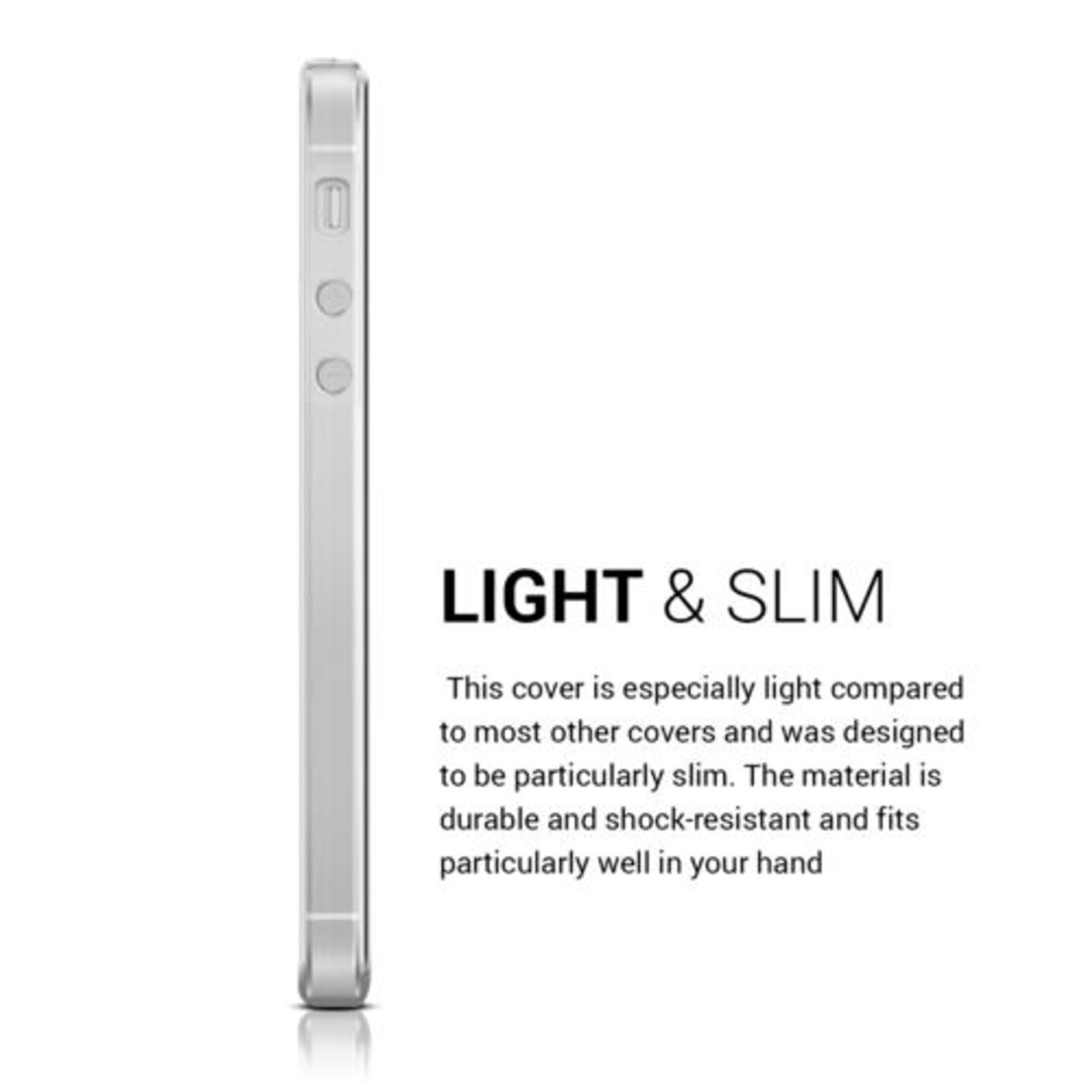 Husa pentru Apple iPhone 5/iPhone 5s/iPhone SE, Silicon, Transparent, 37749.03 fotografia produsului View 3 L