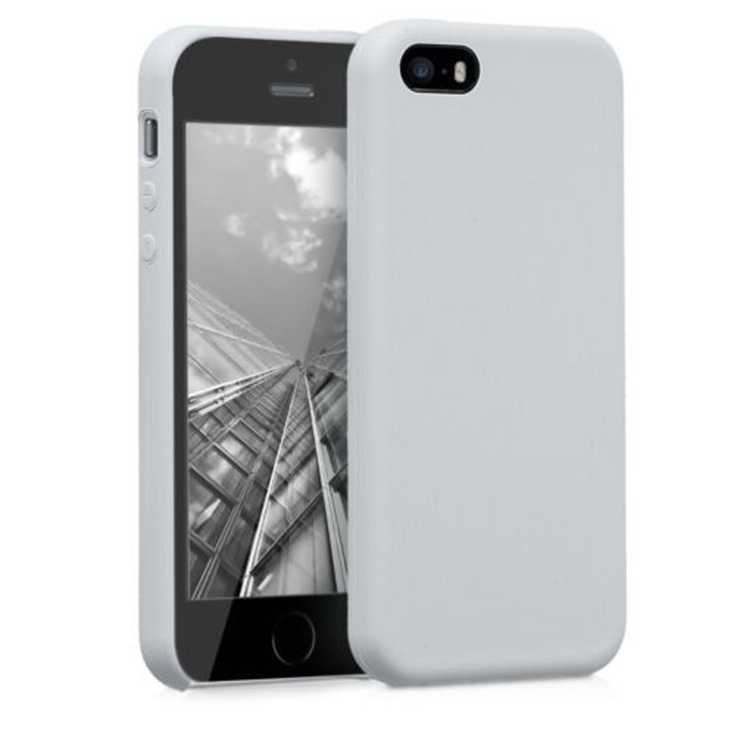 Husa pentru Apple iPhone 5/iPhone 5s/iPhone SE, Silicon, Gri, 42766.70 fotografia produsului