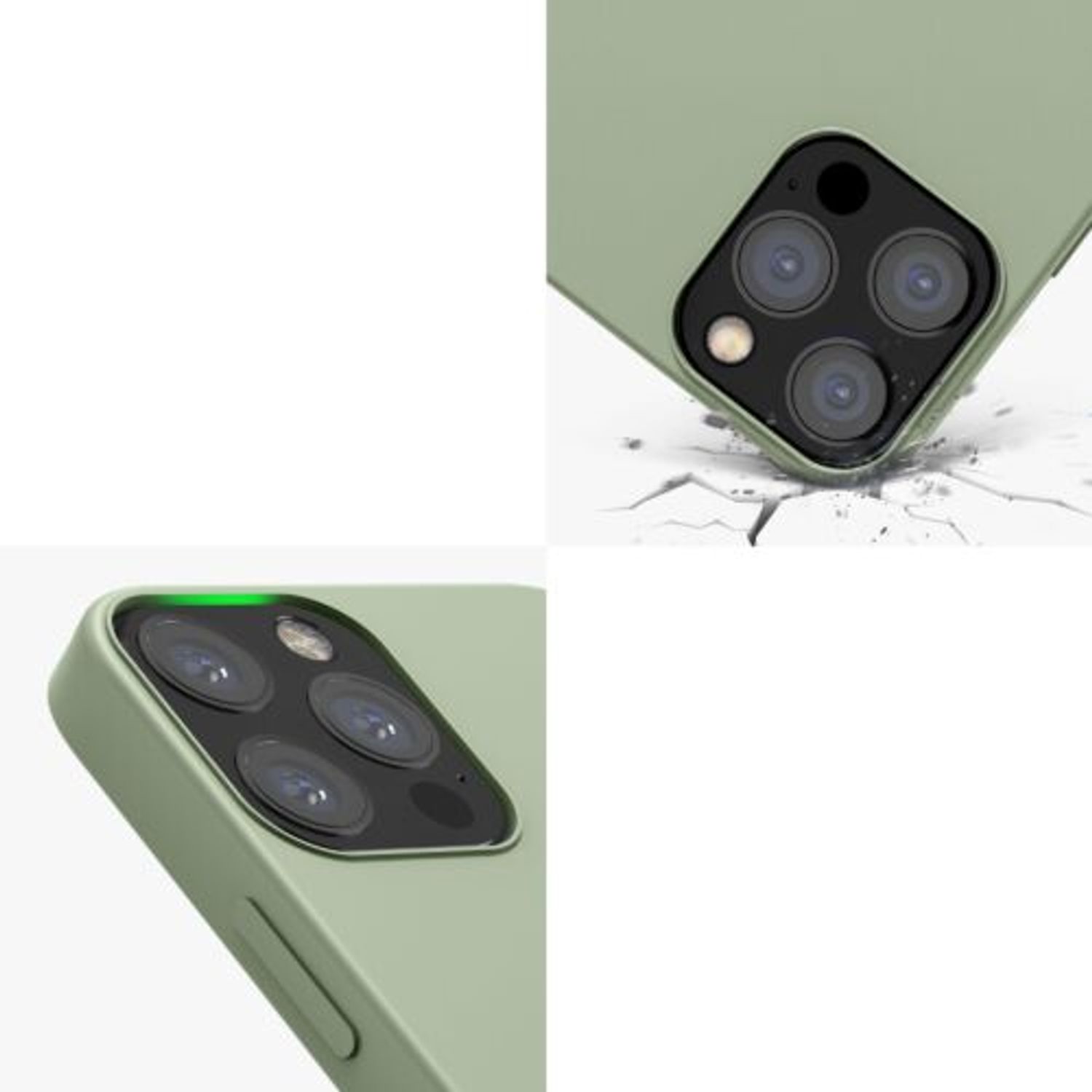 Husa pentru Apple iPhone 12/iPhone 12 Pro, Silicon, Verde, 52641.172 fotografia produsului View 9 L