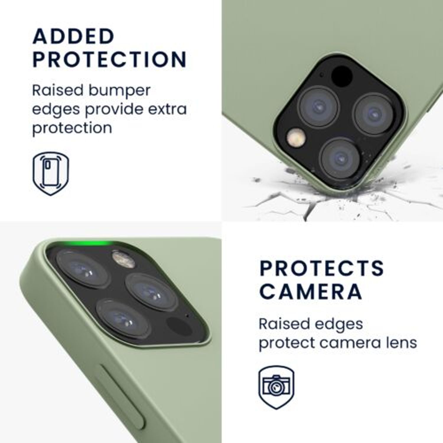 Husa pentru Apple iPhone 12/iPhone 12 Pro, Silicon, Verde, 52641.172 fotografia produsului View 4 L