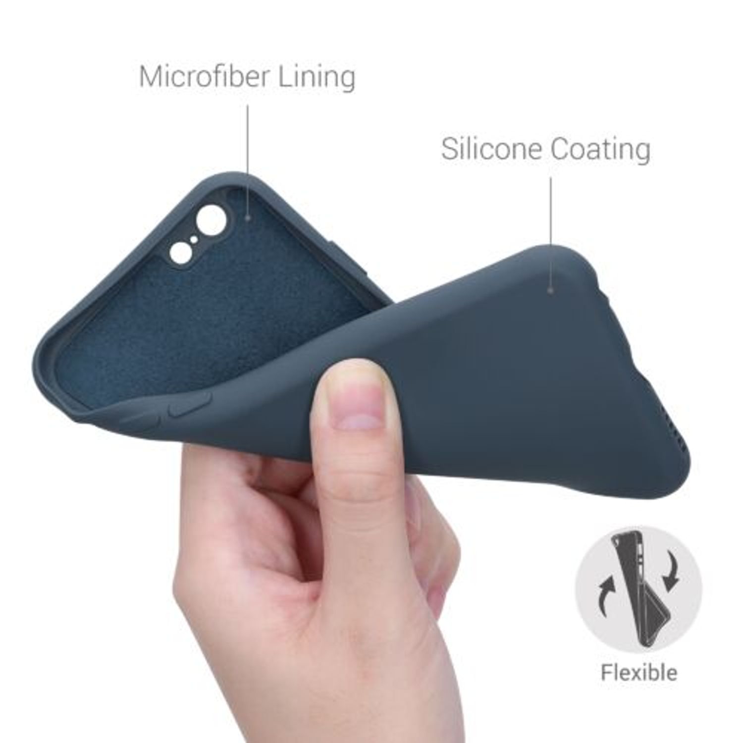 Husa pentru Apple iPhone 6/iPhone 6s, Silicon, Albastru, 49980.202 fotografia produsului View 4 L