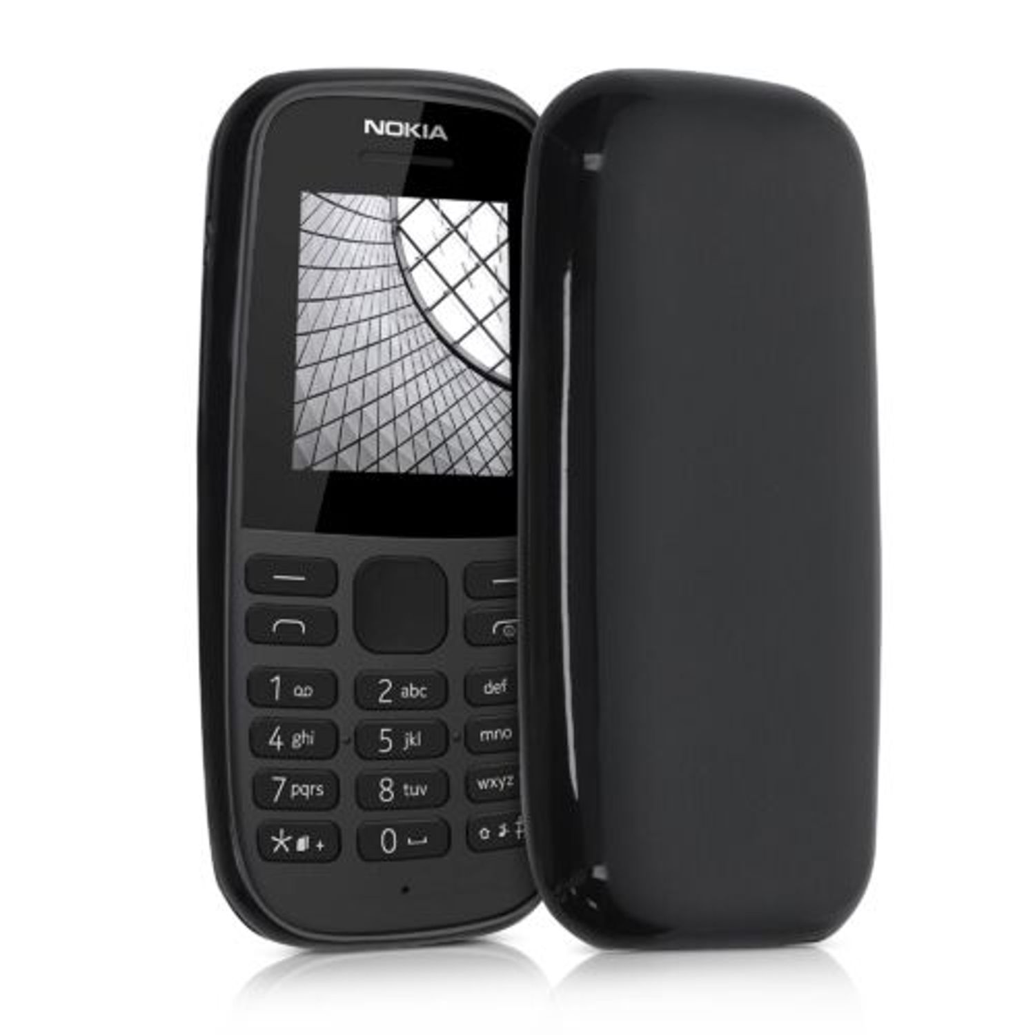 Husa pentru Nokia 105 (2019), Silicon, Negru, 53673.01 fotografia produsului